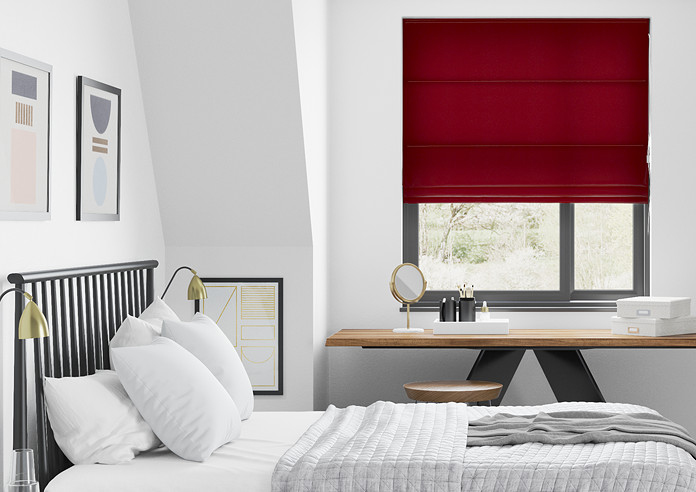 Faux Suede, Brick - Roman Blind - Image 3